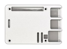 EDATEC - ED-PI5CASE-BS - Passive Cooling CNC Box, 92 mm x 59.4 mm x 25 mm, Aluminium, Silver, Raspberry Pi 5 Boards