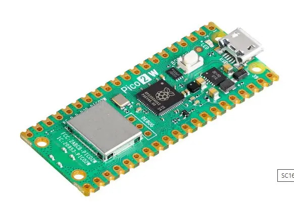 [SBC-PI-RPI-PICO2-W] Raspberry Pi Pico 2W – (SC1633) Raspberry Pi RP2350 Dual-core @ 150MHz