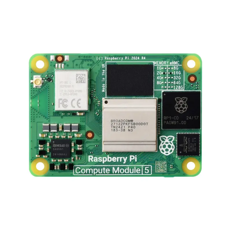 [SBC-CM-RPI-CM5-2G16G] Raspberry Pi CM5 (RAM 2GB LPDDR4 / 16 GB eMMC)