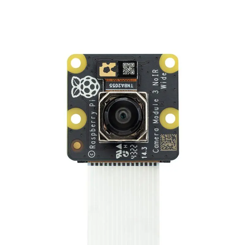 Raspberry Pi NoIR Camera Module 3 Wide – มุมมองกว้าง 120° พร้อมพลังมองเห็นในที่มืด 11.9MP 